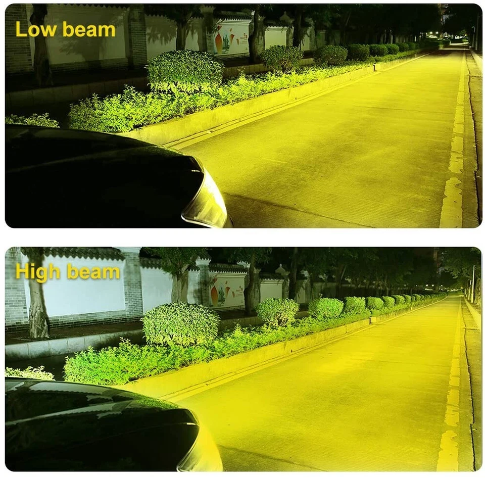 AMPOULE LAMPE H4 60/55W JAUNE YELLOW 3000K HALOGENE POUR FEU PHARE 12V P43t-38 - Image 4 of 4