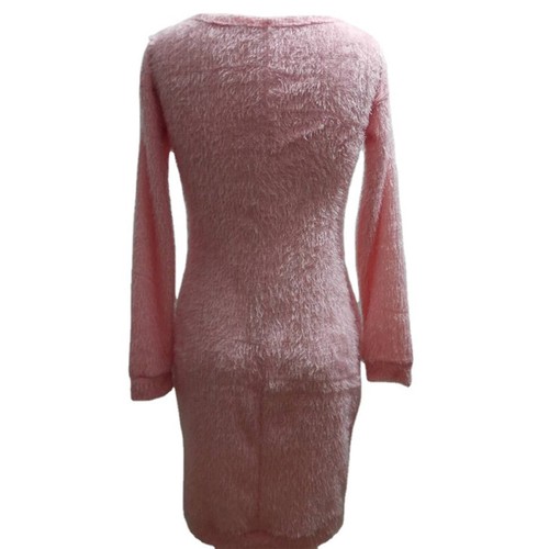 Women Bodycon Mini Jumper Dress Ladies Long Sleeve Party Sweater Knitted Dress - Picture 11 of 23