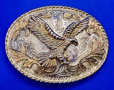 Flying Hunting Diving American Bald Eagle Large Classic Belt Buckle