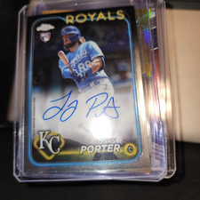 2024 TOPPS CHROME RA-LP LOGAN PORTER RC AUTO LOGAN PORTER -KC ROYALS