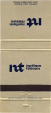 NT Northern Telecom Vintage Matchbook Cover