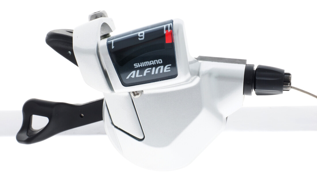 Shimano Alfine Rapidfire Shifter Lever With Optical Gear Display - Complete With SP41 Cable For 8-Speed Internal Hubs