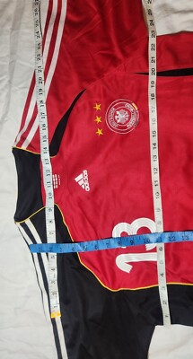 2006 Germany Ballack #13 Jersey Shirt Red Away Adidas L Fifa World