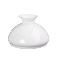 Paralume 443 per lune a petrolio vetro opalino/bianco - foro di montaggio 189mm