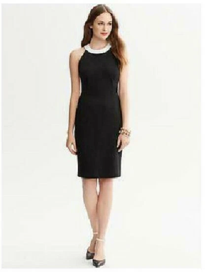Black and white colorblock dress sale