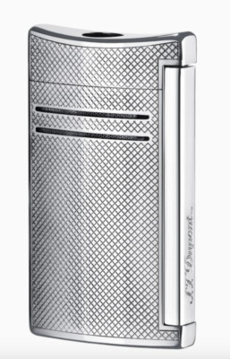 S.T. Dupont MaxiJet Lighter, Chrome Grid, 020157N (20157N), New In Box