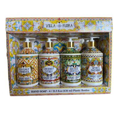 Villa Flora Liquid Soap Vibrant Design Long Lasting Aroma Ideal Gift