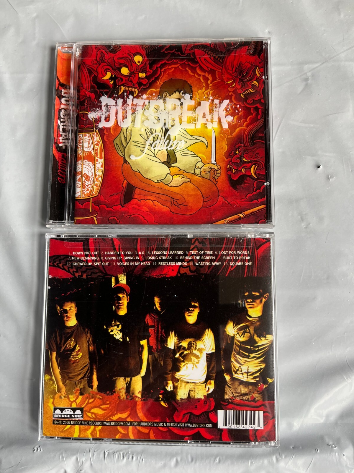 OUTBREAK - Failure CD NYHC influenced hardcore punk with gang choruses NEW