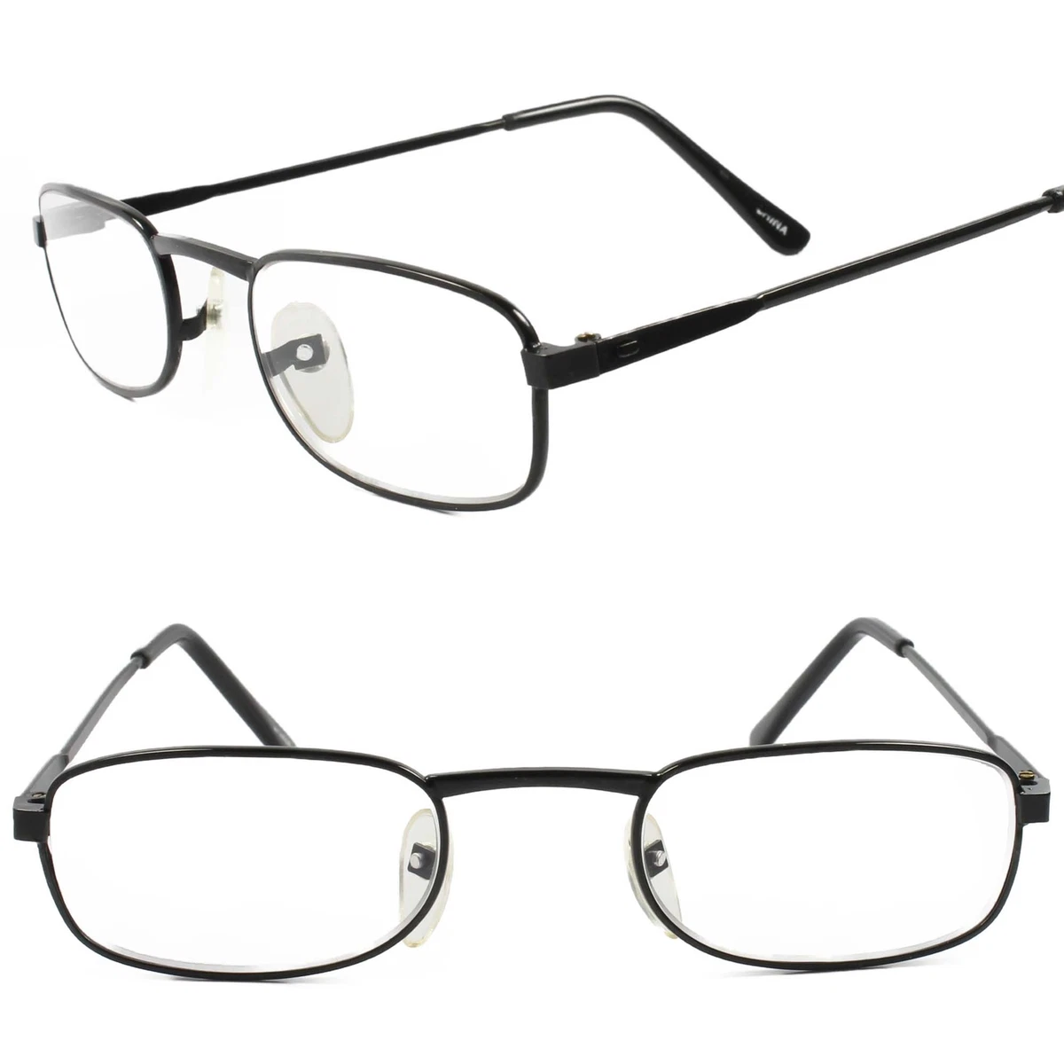 Classic Genuine Vintage 60s 70s Black Rectangle 2.50 Reading