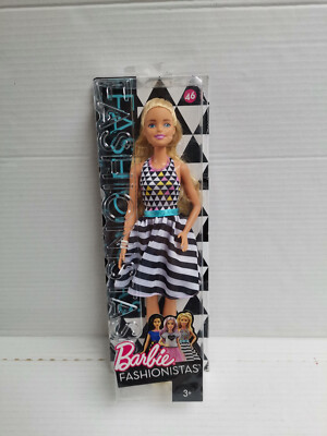 Barbie Fashionistas Power Print Grafik Millie Form blond # 46 Puppe 2016 Mattel