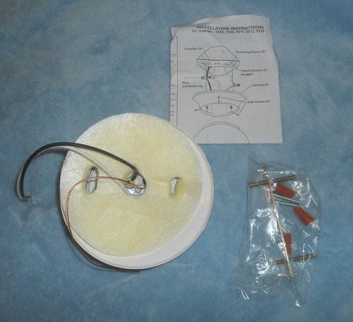 Mainstays 6" Globe Light FIXTURE ONLY (No glass no bulb) New Never used - Picture 2 of 3