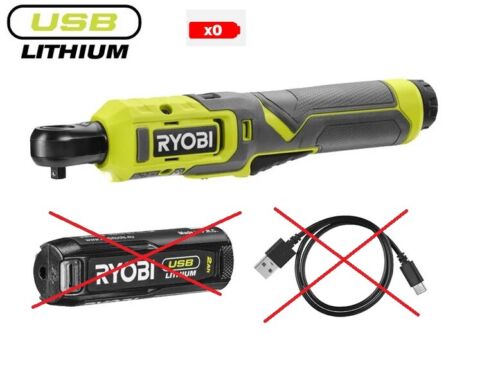 Ryobi 4V USB Akku-Ratschenschrauber 1/4 RR14W4-120G Ohne oder mit Akku - Bild 13 von 14