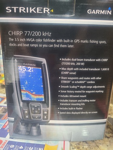 Garmin Striker 4 Yamaha FX 3.5" Fishfinder GPS Chirp Sonar MWV-GARMS-T4-19 - Picture 3 of 11