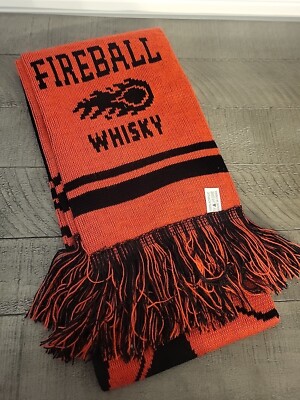 New Fireball Whisky Dragon Logo Scarf Red & Black official merchandise No TAGS