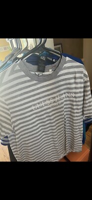 Asap Rocky Guess striped tee collab Large grey gray