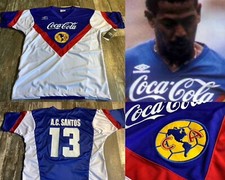 Club America Aguilas Mexico Futbol Soccer Umbro New W/Tags Jersey XL Santos