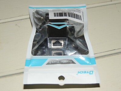 DB9 to RJ45 Serial Adapter RS232 Male to RJ-45 Female Ethernet Converter C