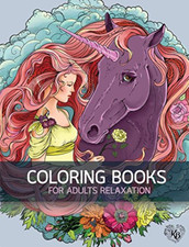 Big Book of Horse Flowers Decorative Adult Coloring Boo - Paperback NEW Bury, Ki