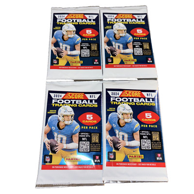 (4) 2024 Score Football-5 Card Packs-Factory Sealed-Free Shipping!!!!