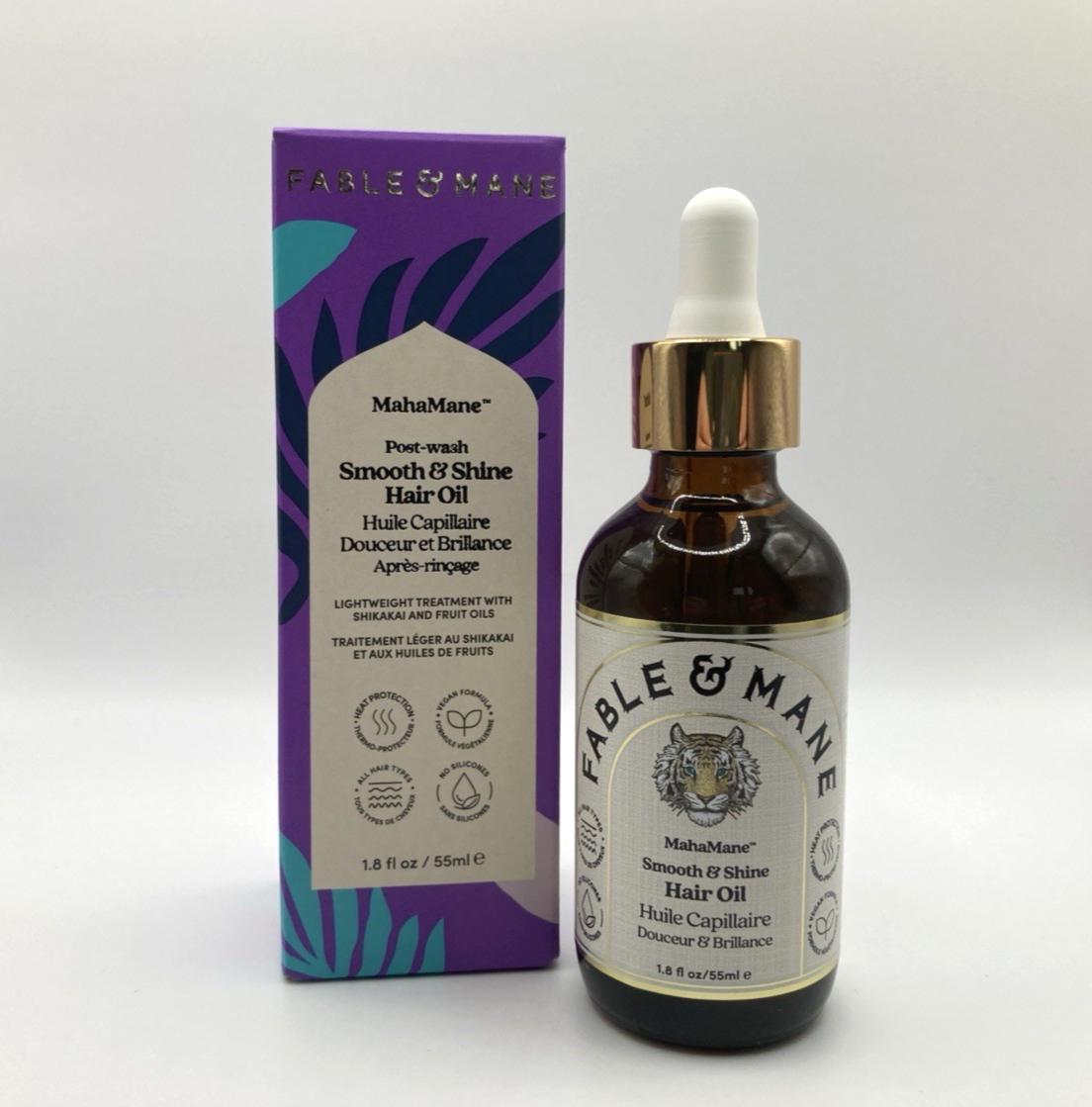 Fable & Mane MahaMane Post Wash Smooth & Shine Hair Oil 55ml RRP £34 55ml BNIB