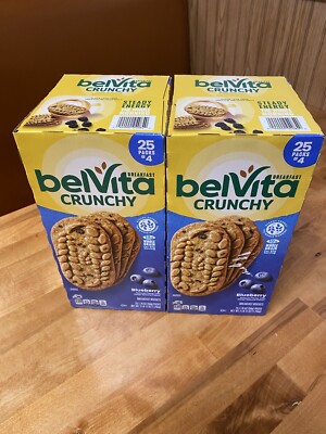 **2 Box**belVita Blueberry Breakfast Biscuits (Total 50 PACKS)