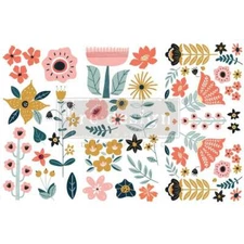 Doodle Flowers | Mini Decor Transfers | Redesign with Prima Furniture Transfer