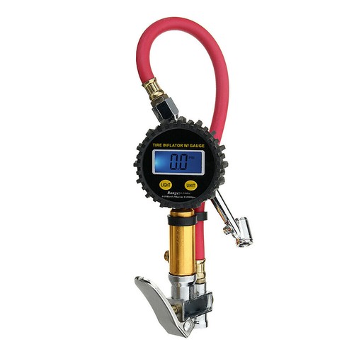 Air LCD Digital Display High Accurate Pressure Gauge Quick Connect Tyre