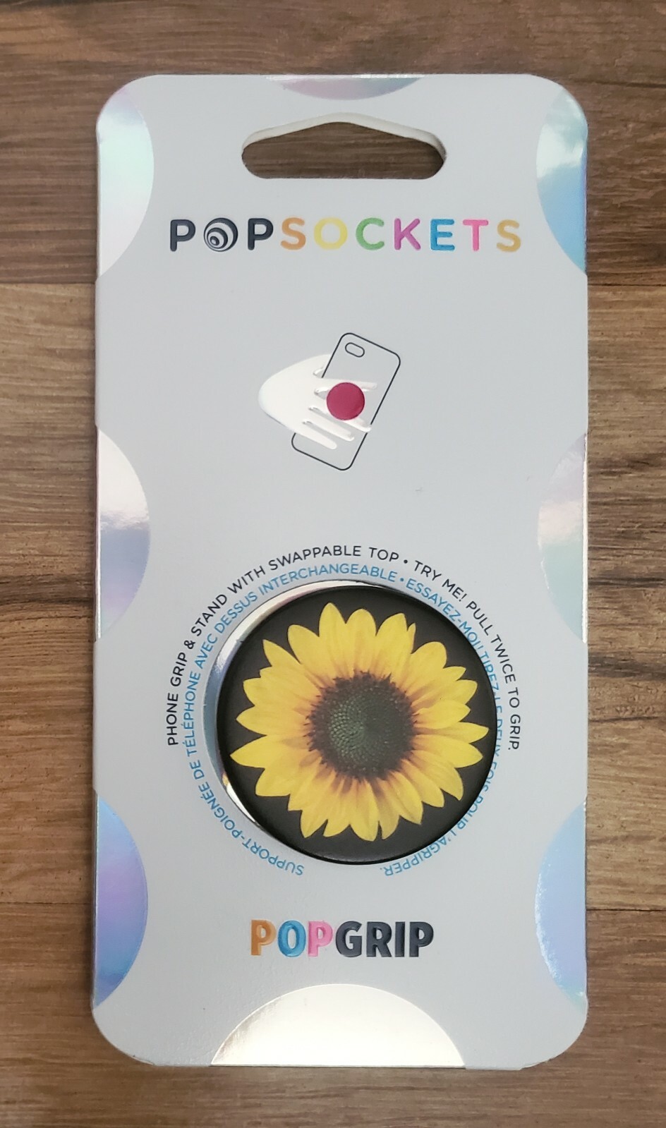 Sunflower Haze Popsocket Flower PopSockets Popgrip Cell Phone Holder & Stand-image