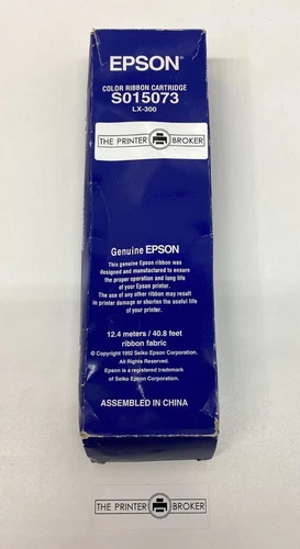 Epson LX 300 LX 300+ Black Ribbon Cartridge S015073