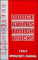 1964 Dodge Pickup Truck 4WD Bedienungsanleitung 64 Handbuch