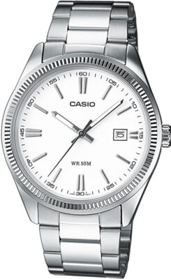 Casio Orologio Vintage, Bracciale In Acciaio Inox Argentato, Cassa In Plastica, Quadrante Argento, Funzioni Cronografo E Allarme, Display Digitale - 4
