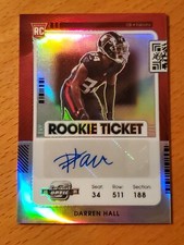 2021 Contenders Optic #204 Darren Hall San Diego St Falcons Rookie Auto