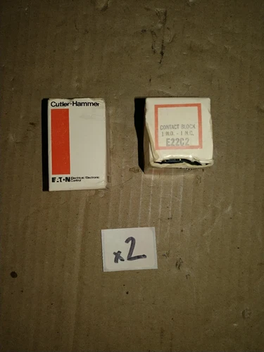 EATON CUTLER-HAMMER CONTACT BLOCK E22C2 6A 110V SER A3 E22C9 17-14741