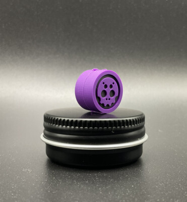 Koch Tools x Playge Collab - PVC KapSkyll - Purple/Black EDC Bead Zipper Pull