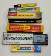Vintage  Scripto Mechanical Lead Refills Eberhard Faber Mirado Eversharp Lot