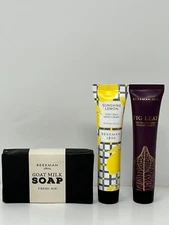 Beekman 1802 TRAVEL KIT (Goat Milk) - 2 Hand Creams + 1 Soap - NEW FREE SHIPPING