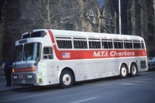 Original Bus Slide M.T.I Charters #10 01/1986 Silver Eagle Columbus Ohio #32