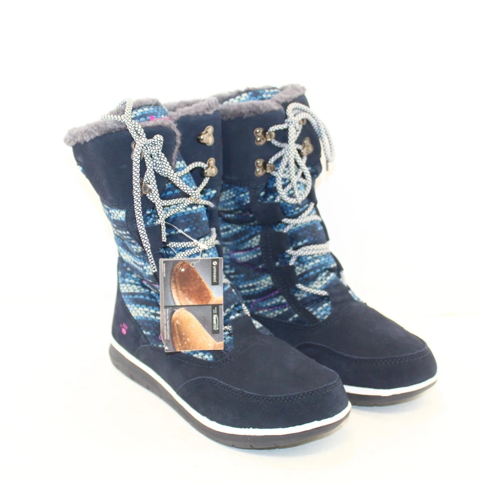BEARPAW Aretha Estilo Talla 11 M Azul Multicolor Invierno Botas Media Pantorrilla NUEVO Foto 2 de 4