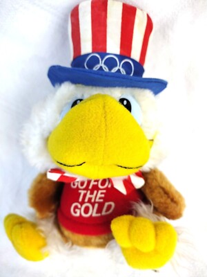 Olympic Eagle Plush Vintage 1980 Applause Go for the Gold 7 Inch Stuffed Animal