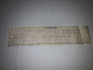 J.J.B. Hilliard & Son - Brokerage Stock Sale Norther Pacific  Ry -1944