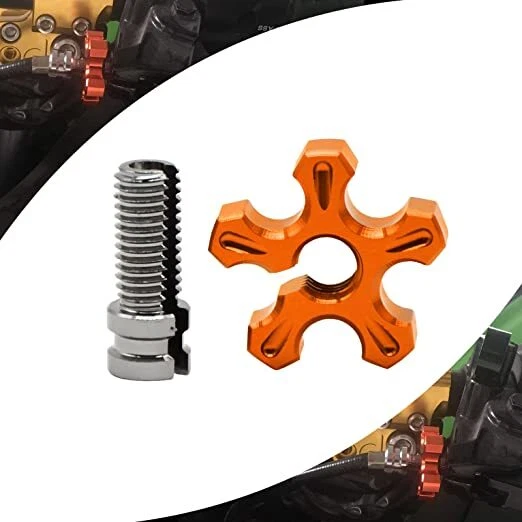 Palancas de embrague de freno de motocicleta M10 cable ajustador tornillo perno aluminio CNC Foto 2 de 4