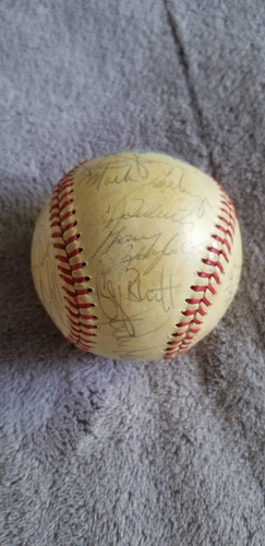 1984 Kansas City Royals Team signed Baseball George Brett +24 others BAS LOA - Picture 4 of 10