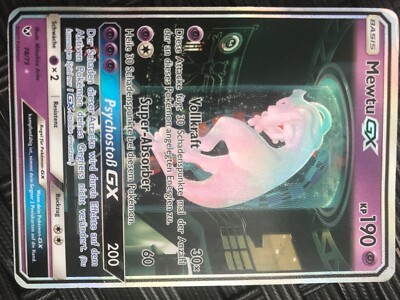 pokemon gx deutsch mewtu gx neuwertig Schimmernde Legende. Labor-Form