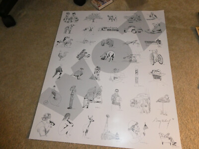 Unique Vintage Photograph Computer Art Poster Animals People Things 24x20''