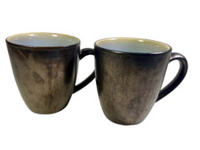 Gibson Elite KAIDENCE Bronze Blue Cream 2  Mugs Cups 12 oz. Oven Microwave Safe