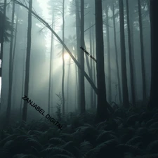 4 Digital Image Picture Wallpaper Background Desktop AI Art Rain Forest