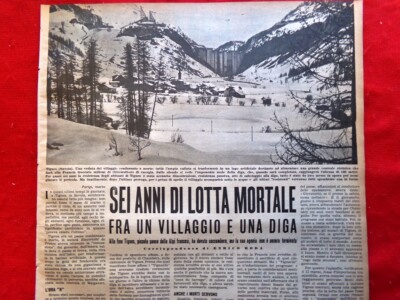1952 article Six years of struggle in Tignes Village Dam Enrico Roda Savoia