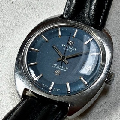 Tissot Seastar Automatic in blau aus den 70ern mit Tissot 1481/Omega 2481