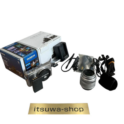 Olympus PEN Lite E-PL3 Silber Digitalkamera mit 14-42mm Objektiv Blitz BOX ge...
