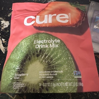 Cure Hydration Electrolyte Drink Mix, Strawberry Kiwi 14 Count Packets